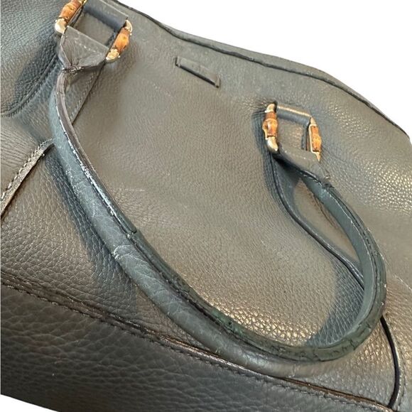 Gucci dark green medium tote with strap - Picture 11 of 16